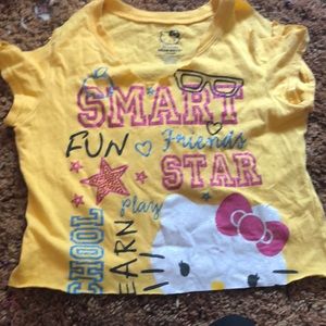 Hello kitty cropped T-shirt